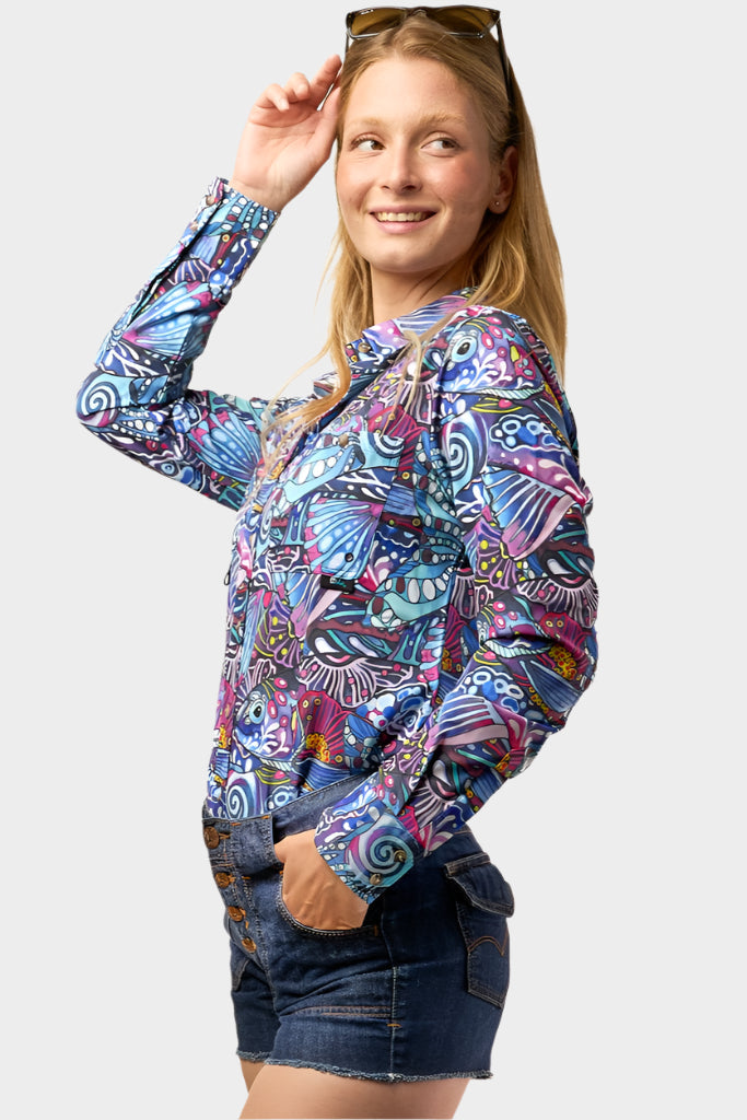 Load image into Gallery viewer, Enchanted Grayling Signature Fishing Shirt