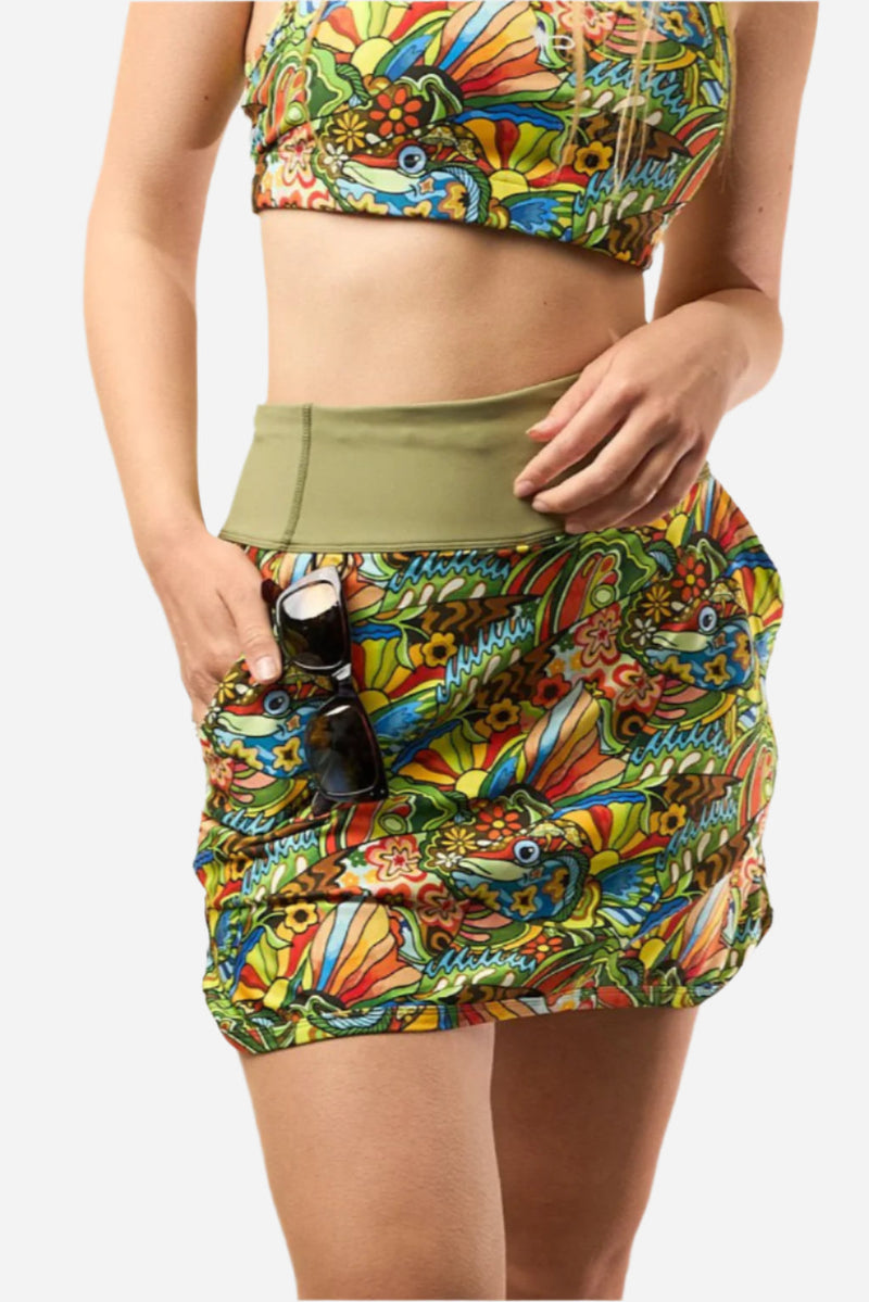 Load image into Gallery viewer, Boho Bass Skort