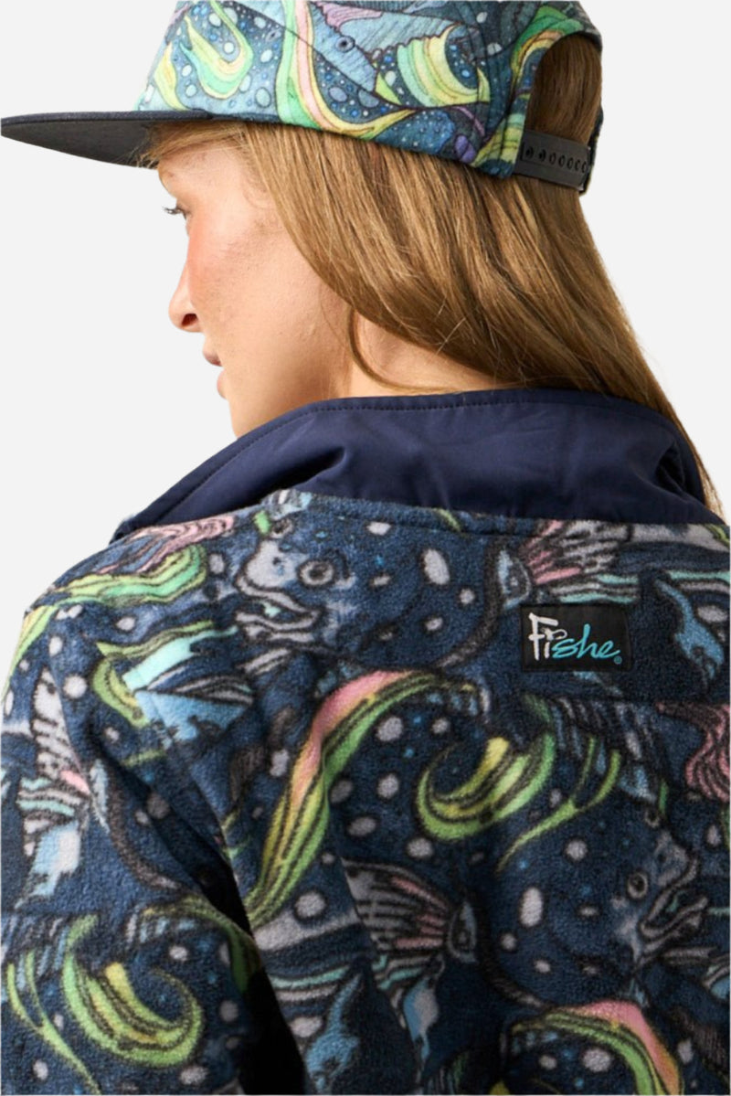 Load image into Gallery viewer, HaliBorealis Riffle Snap Fleece