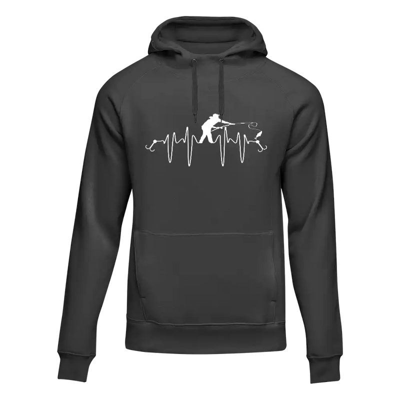 Load image into Gallery viewer, Fishing Heart Beat Unisex Hoodie