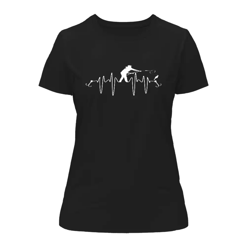 Load image into Gallery viewer, Fishing Heart Beat T-Shirt for Women