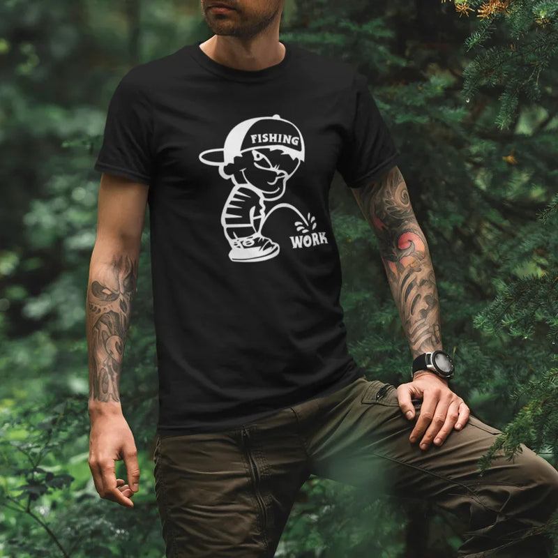 Load image into Gallery viewer, Fishing And Work Man T-Shirt