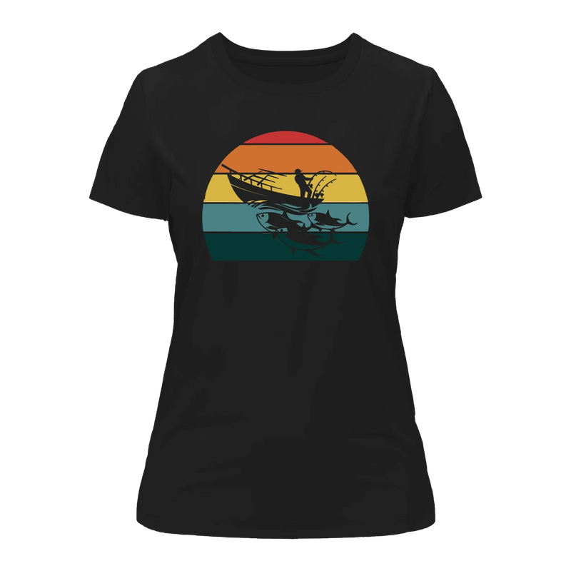 Load image into Gallery viewer, Fishing Boat T-Shirt for Women
