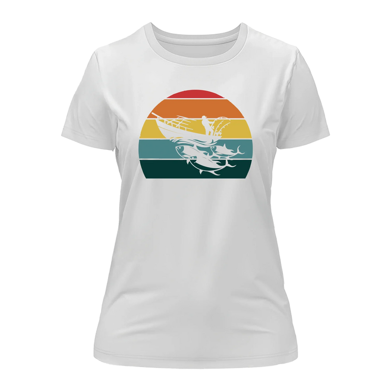 Load image into Gallery viewer, Fishing Boat T-Shirt for Women