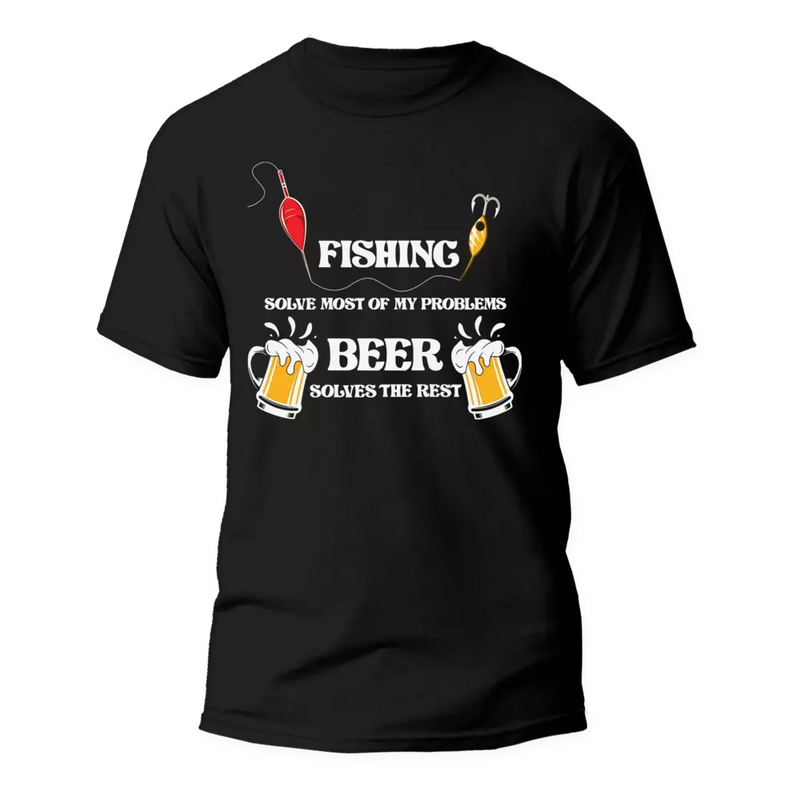 Load image into Gallery viewer, Fishing Solves All My Problem Man T-Shirt