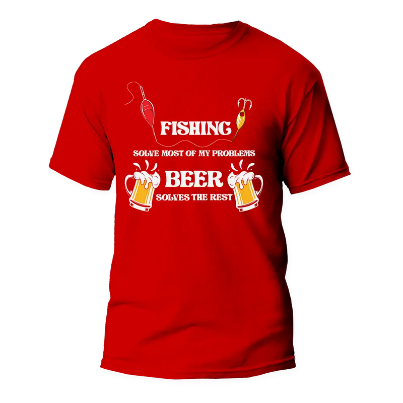 Load image into Gallery viewer, Fishing Solves All My Problem Man T-Shirt