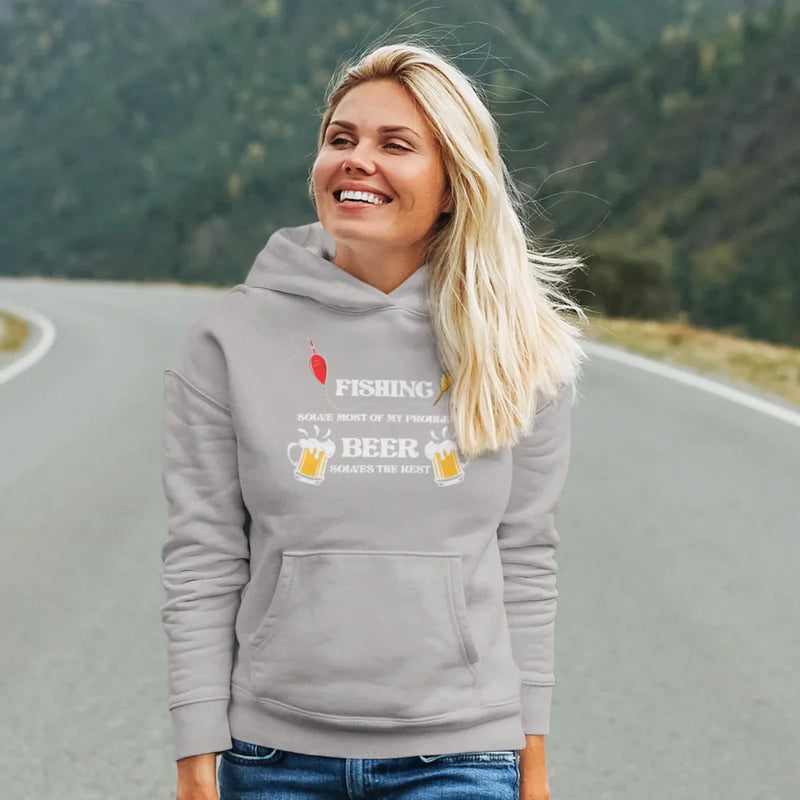 Load image into Gallery viewer, Fishing Solves All My Problem Unisex Hoodie