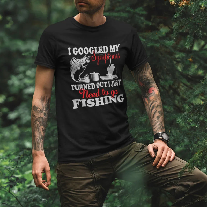 Load image into Gallery viewer, Fishing Symptoms Man T-Shirt