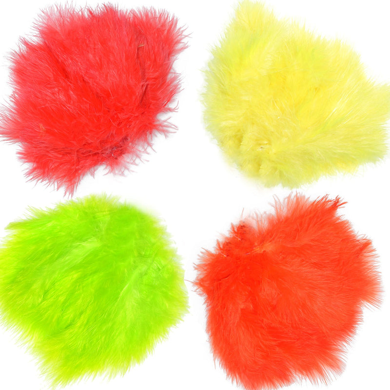 Load image into Gallery viewer, Fly Tying Materials - Select Woolly Bugger Marabou Fluorescent Colors - 1/8 Ounce