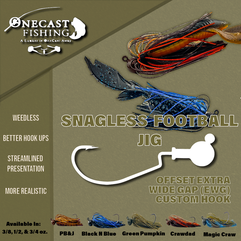 Load image into Gallery viewer, Snagless Football Jig