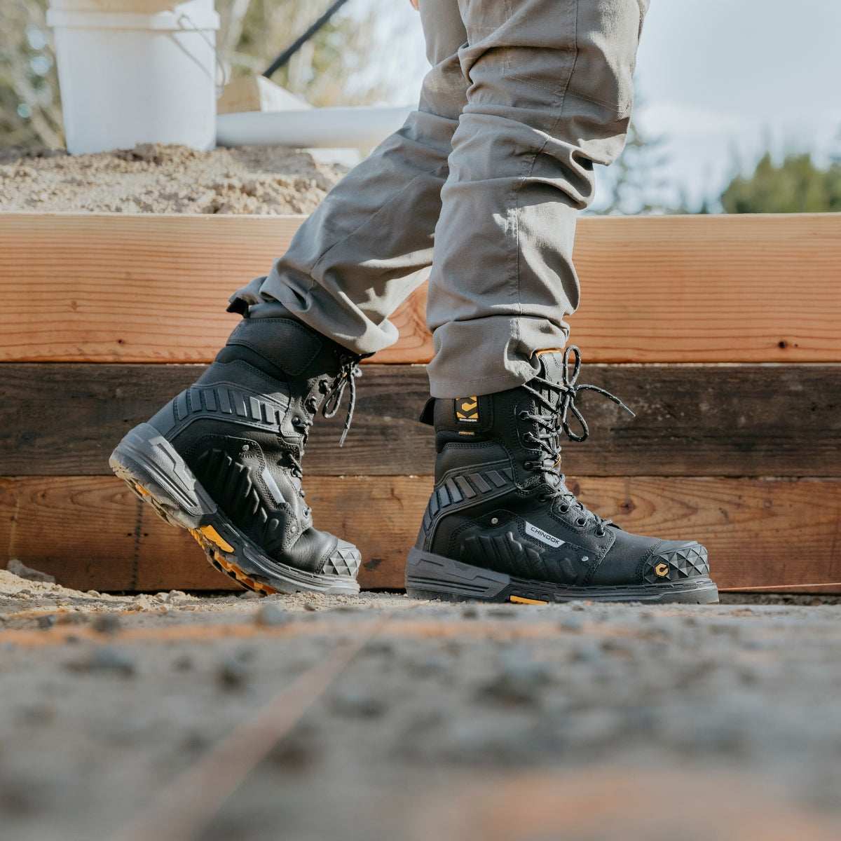 Scorpion 9” Composite Toe Men’s Waterproof Work Boot - Black - Skoutley Outdoors LLC