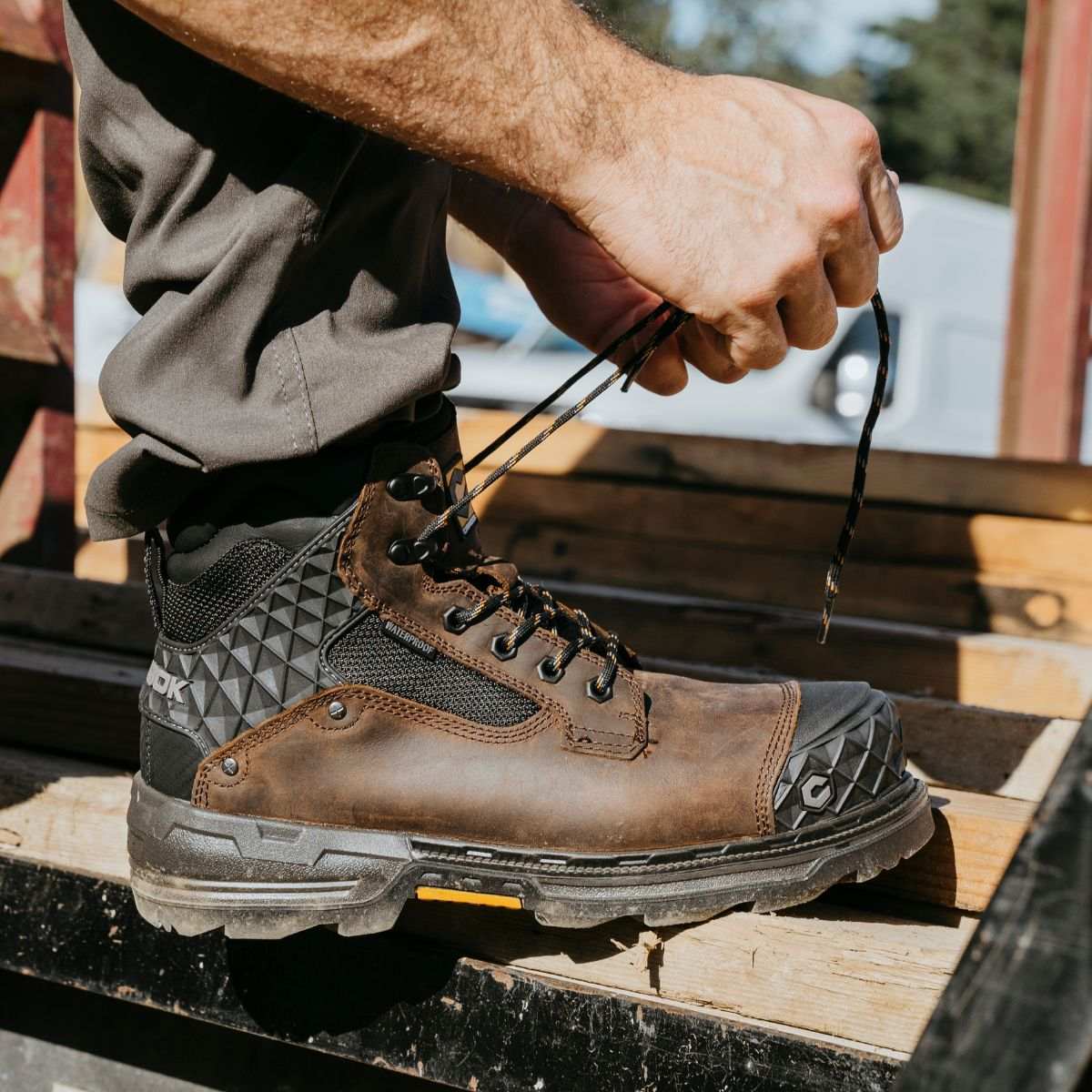 Pallet Jack 6" Composite Toe Waterproof Work Boot – Brown - Skoutley Outdoors LLC
