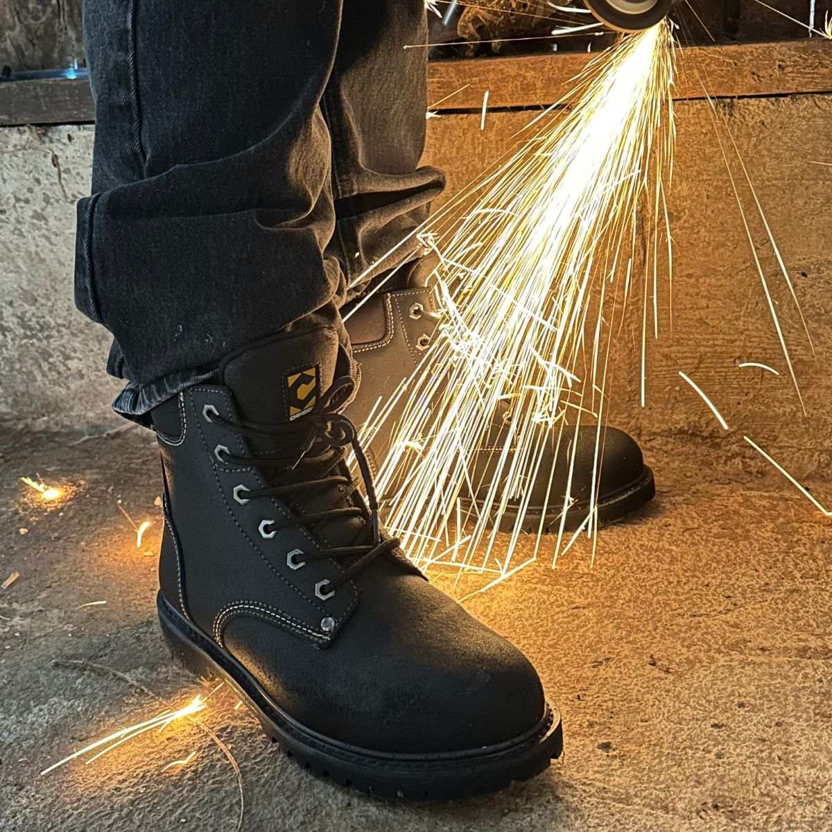 Oil Rigger 6” Steel Toe Men’s Work Boot - Black - Skoutley Outdoors LLC