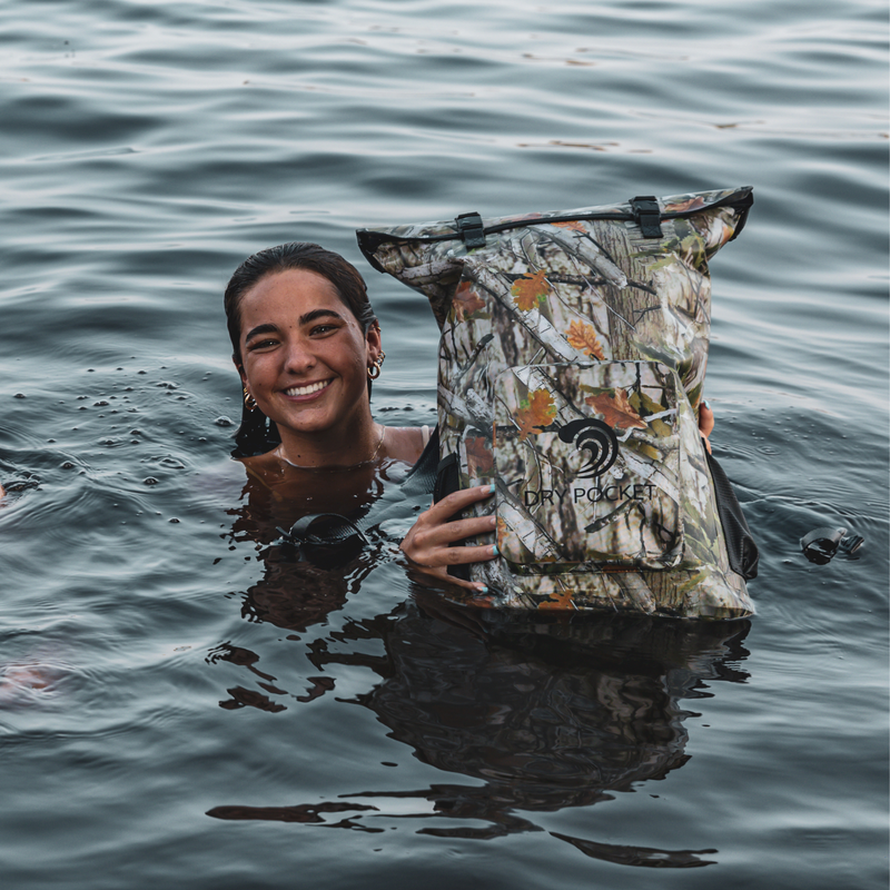 Load image into Gallery viewer, Waterproof Floating Backpack Dry Bag - Forest Camo