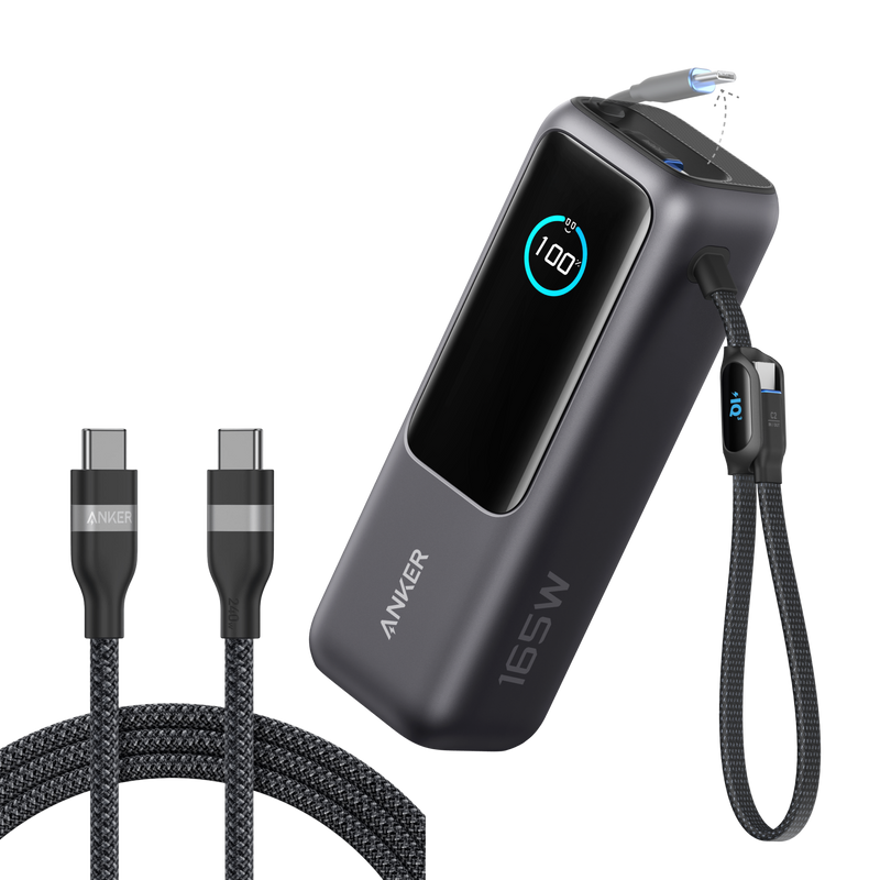 Load image into Gallery viewer, Anker Laptop Power Bank (25K, 165W, Built-In and Retractable Cables)