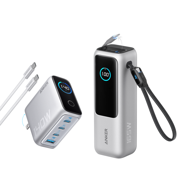 Load image into Gallery viewer, Anker Laptop Power Bank (25K, 165W, Built-In and Retractable Cables)