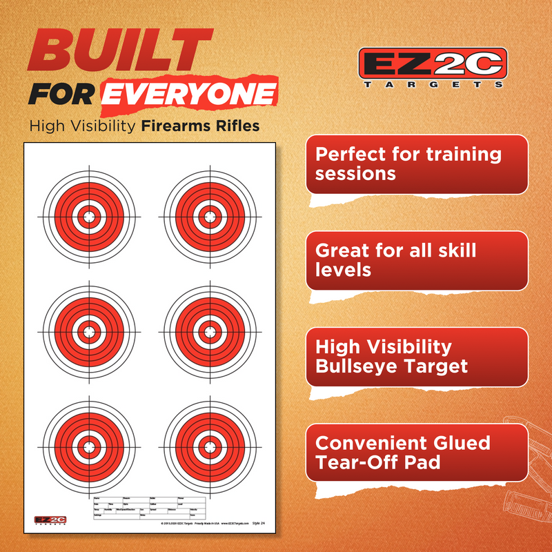 Load image into Gallery viewer, 125 EZ2C Targets Tactical Favorites 5 Styles Paper Targets Bundle 11"x17" USA Made