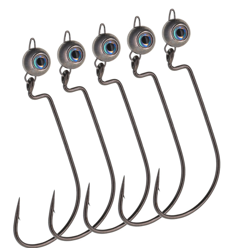 Load image into Gallery viewer, Reaction Tackle Tungsten Free Swing Jig Head- 5-Pack