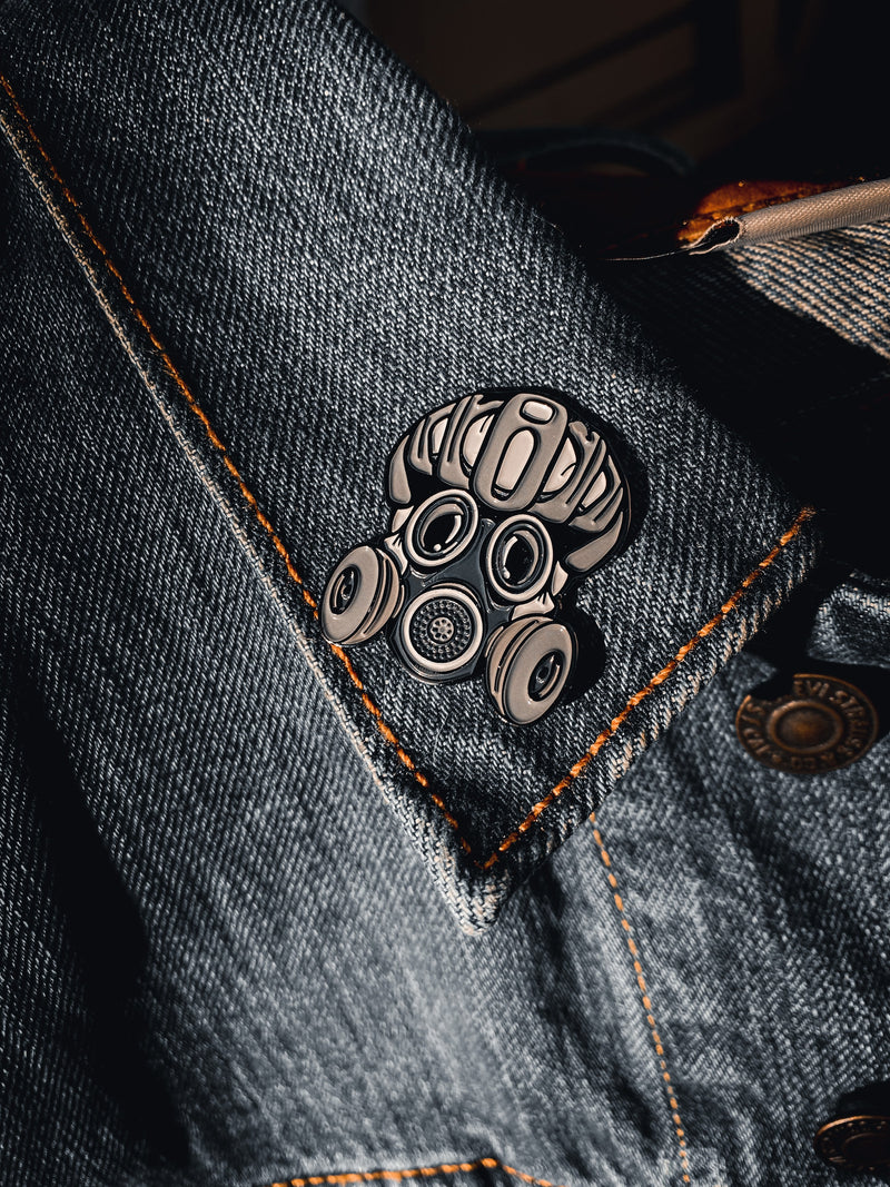 Load image into Gallery viewer, Fresh Air Cyclist Enamel Pin