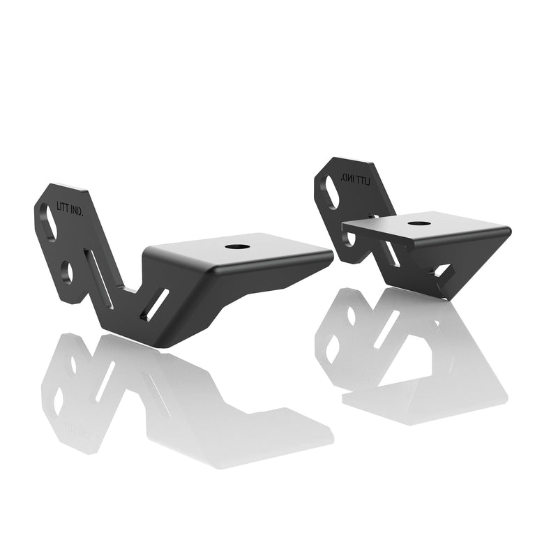 Load image into Gallery viewer, led off road off-road light pod gusseted mounting bracket for polaris rzr xp 1000 model UTV by litt industries