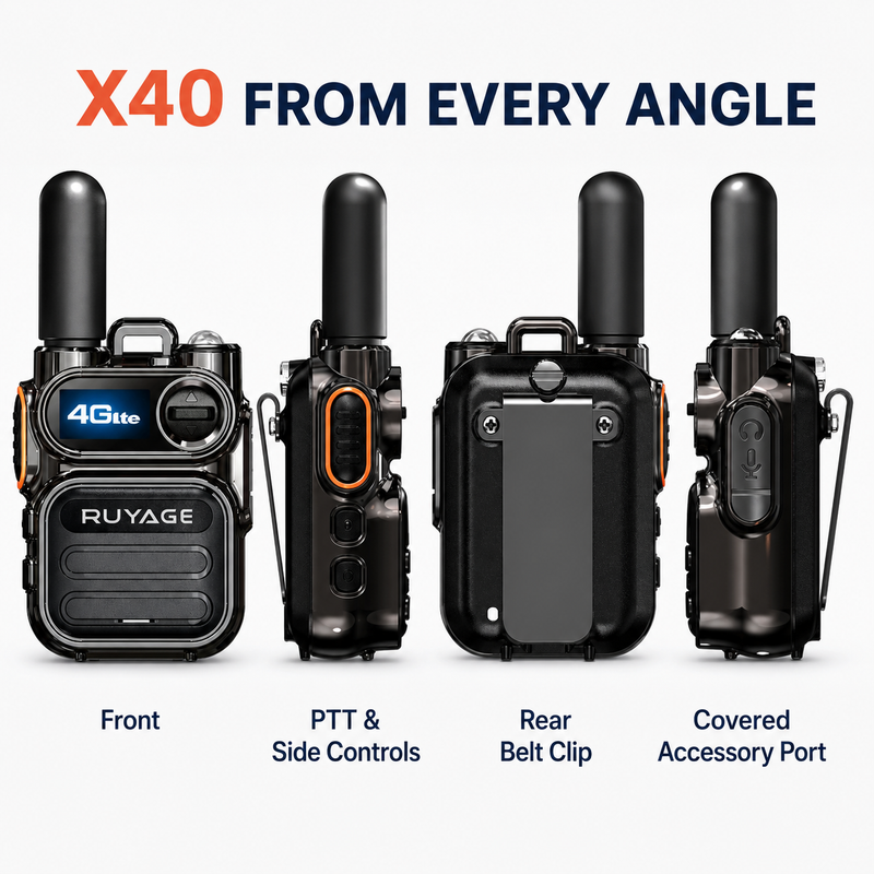 Load image into Gallery viewer, RUYAGE X40 Mini 4G LTE PoC Radio – Compact Metal Body Walkie Talkie