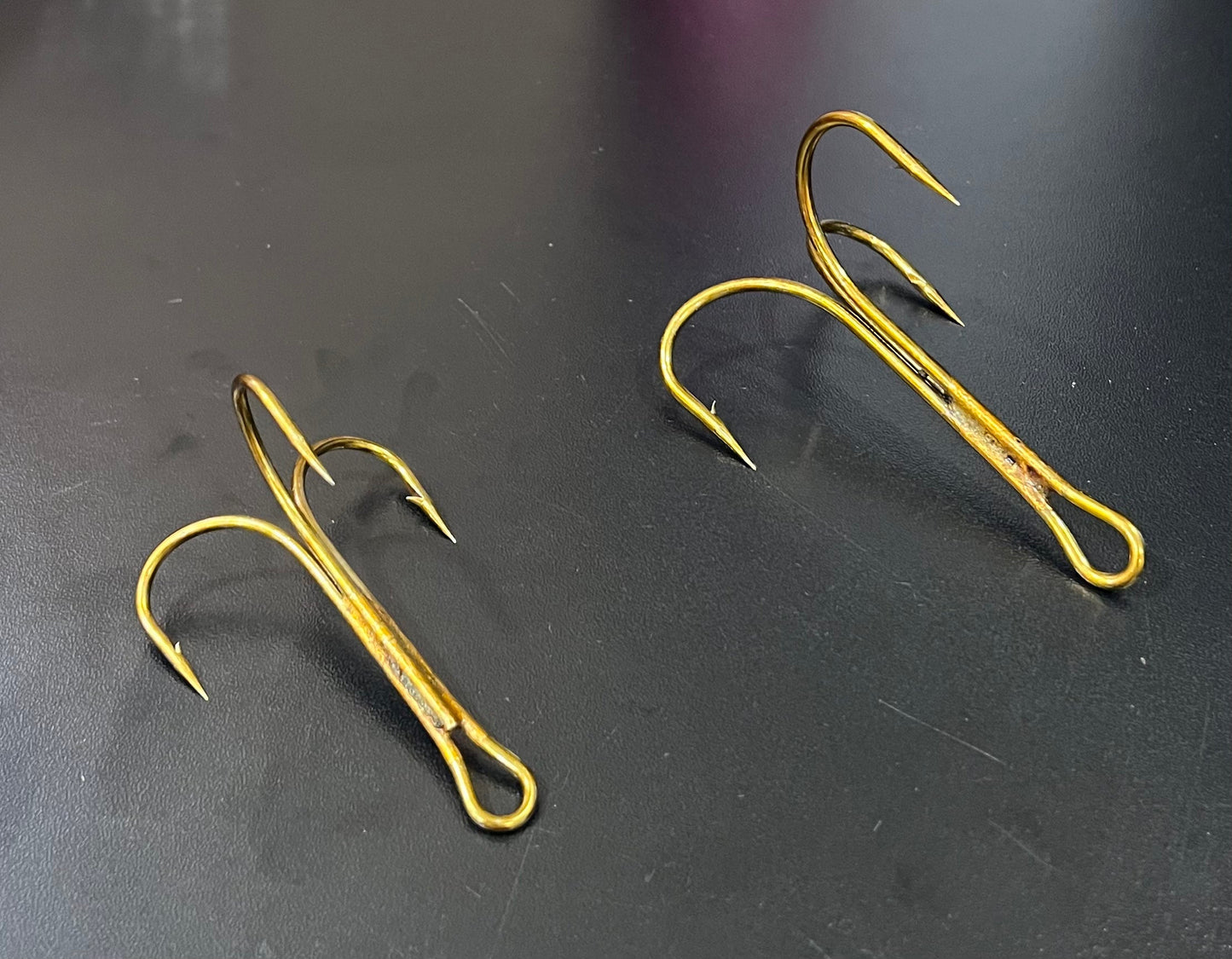 10/0 & 12/0 snagging treble hooks