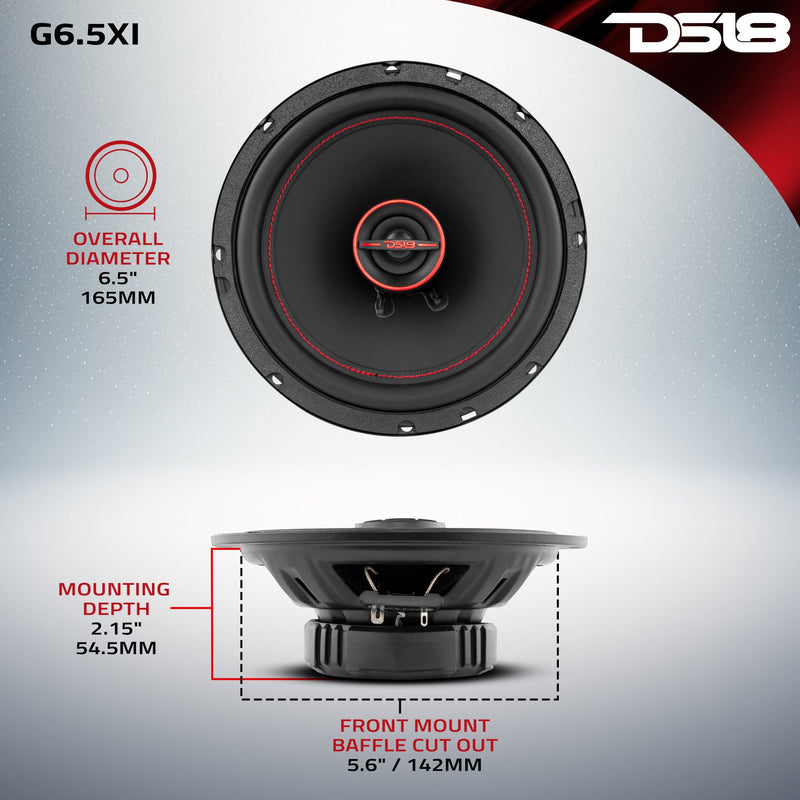 Load image into Gallery viewer, GEN-X 6.5" 2-Way Coaxial Speakers 50 Watts Rms 4-Ohm