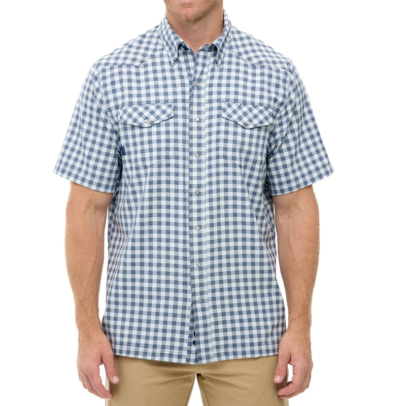 Load image into Gallery viewer, Deep Water Pearl Snap Shirt