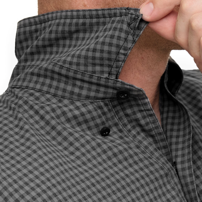 Load image into Gallery viewer, GunMetal TekCheck Shirt | Long Sleeve