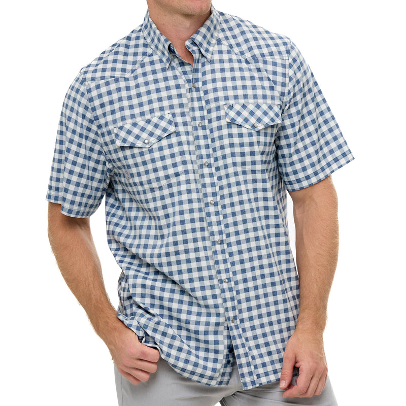 Load image into Gallery viewer, Glacier Pearl Snap Shirt