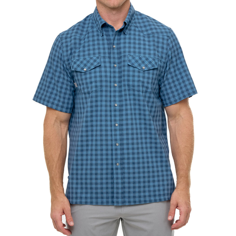 Load image into Gallery viewer, Slate Pearl Snap Shirt