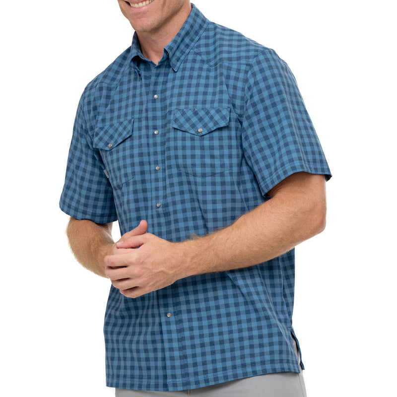 Load image into Gallery viewer, Slate Pearl Snap Shirt