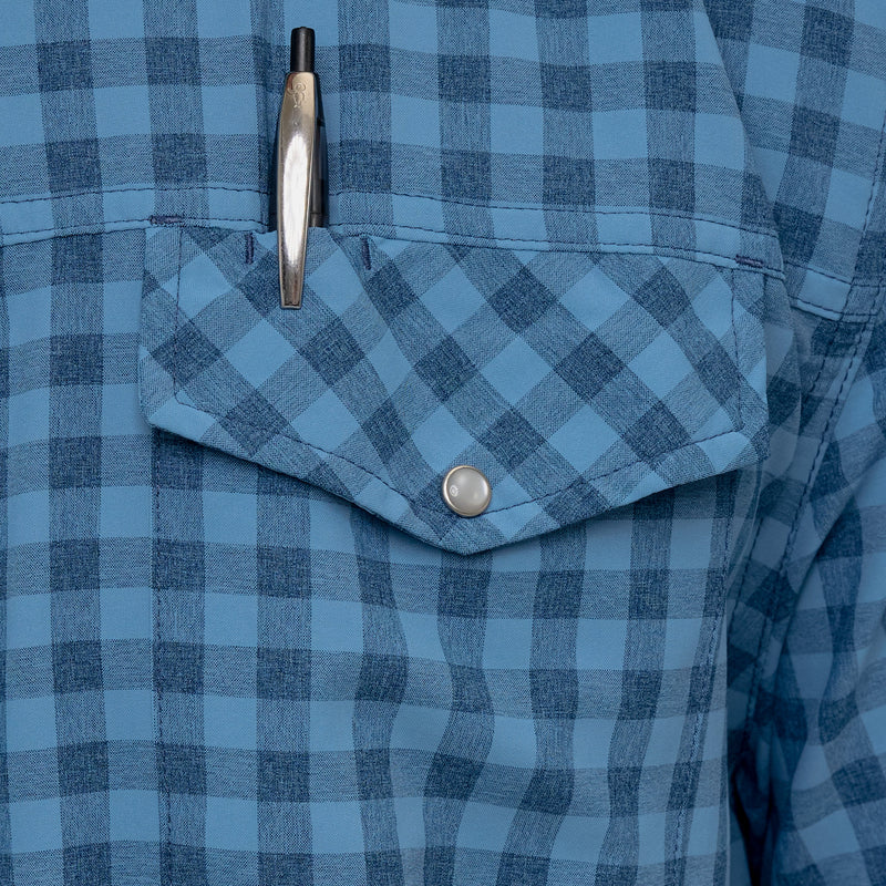 Load image into Gallery viewer, Slate Pearl Snap Shirt