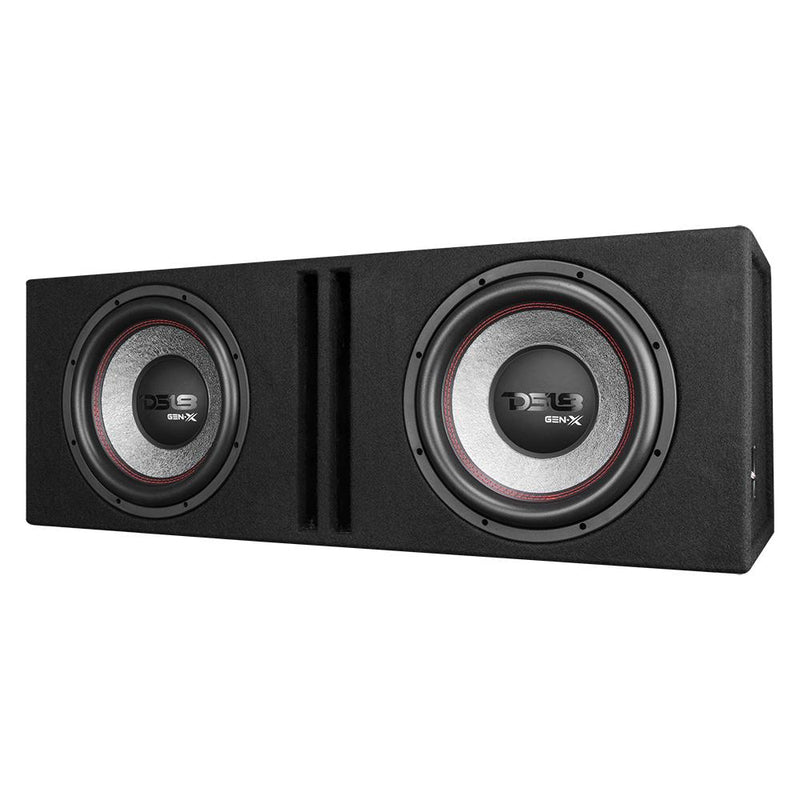 Load image into Gallery viewer, Dual 12" Loaded Subwoofer Ported Enclosure With GEN-X124D 900 Watts RMS