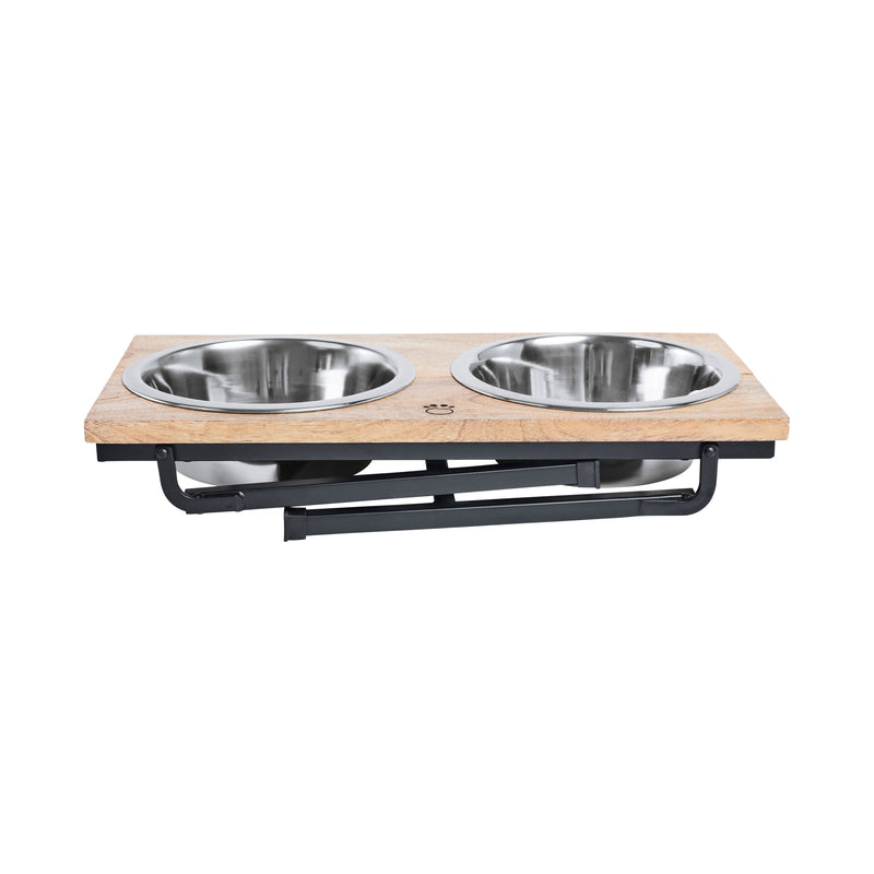 Load image into Gallery viewer, Wood & Metal Elevated Feeder