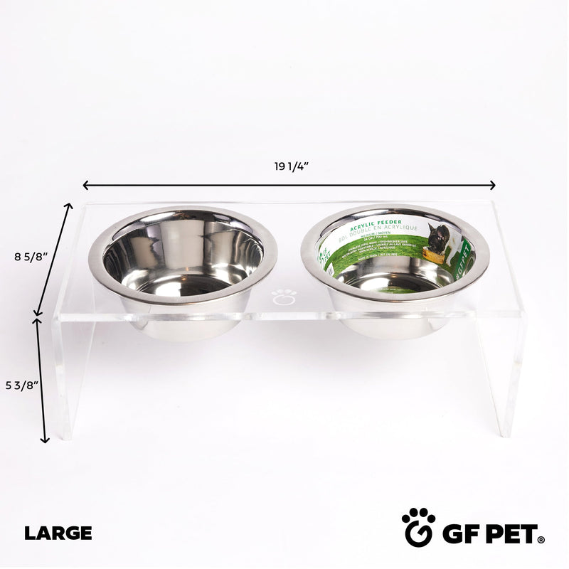 Load image into Gallery viewer, Acrylic Double Feeder - Clear