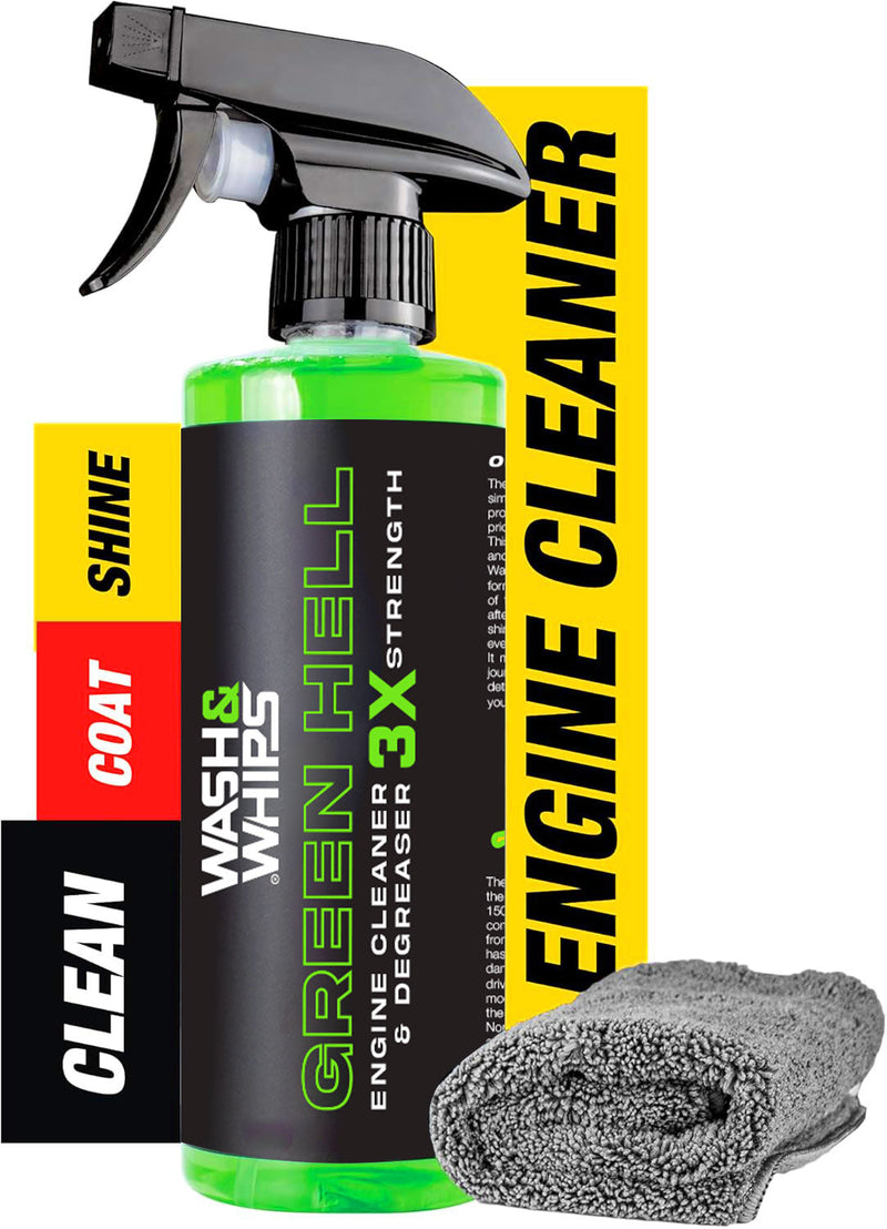 Load image into Gallery viewer, WASH&WHIPS Green Hell Engine Cleaner & Degreaser