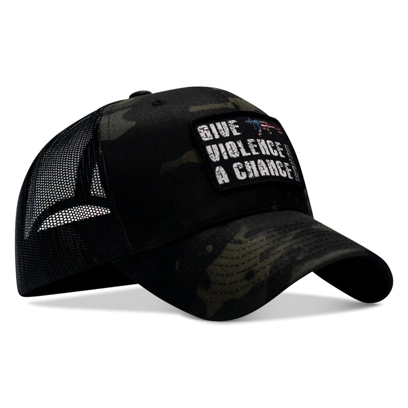 Load image into Gallery viewer, Give Violence A Chance Patch Snapback