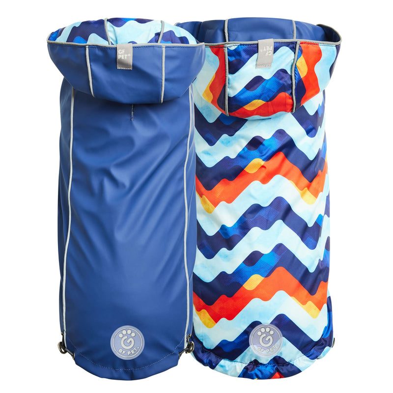 Load image into Gallery viewer, Reversible Elasto-Fit Raincoat - Navy/Navy