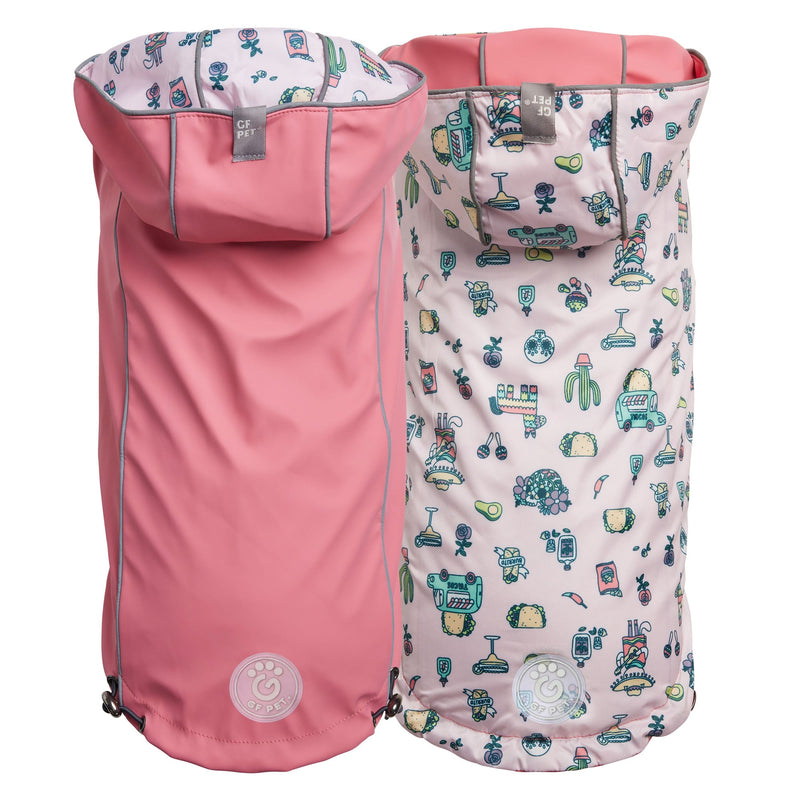 Load image into Gallery viewer, Reversible Elasto-Fit Raincoat - Pink/Pink
