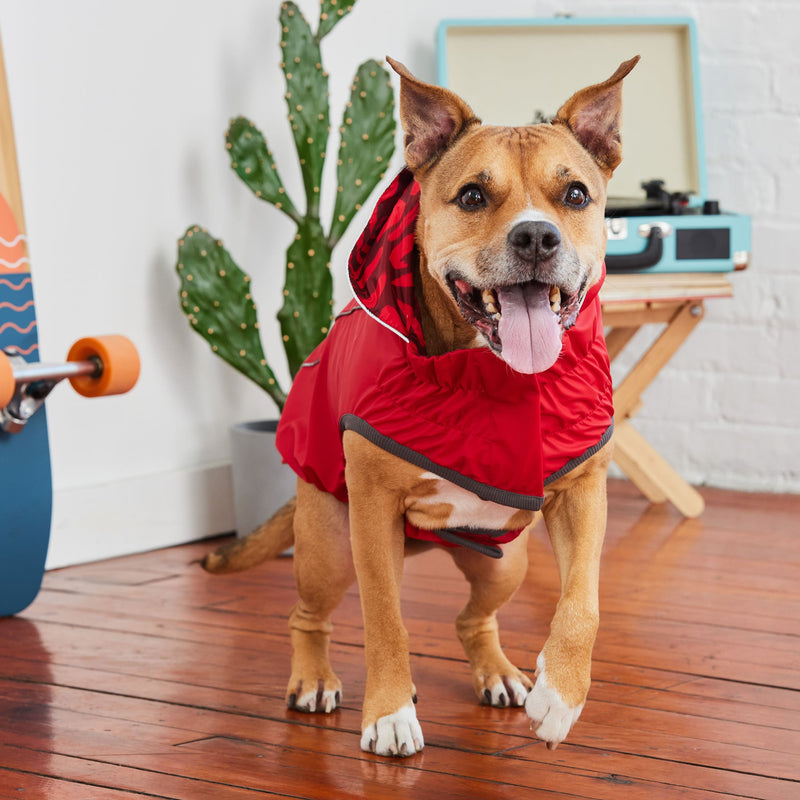 Load image into Gallery viewer, Reversible Elasto-Fit Raincoat - Red/Red