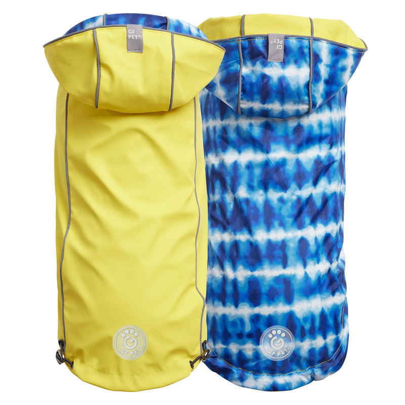 Load image into Gallery viewer, Reversible Elasto-Fit Raincoat - Yellow/Blue