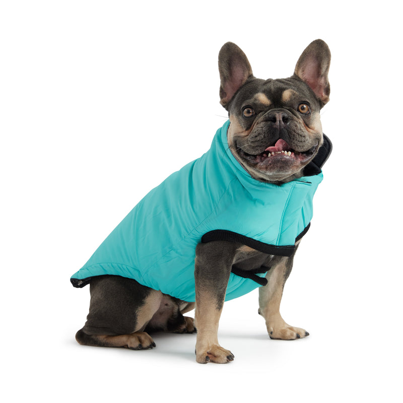 Load image into Gallery viewer, Reversible Chalet Jacket - Black/Aqua