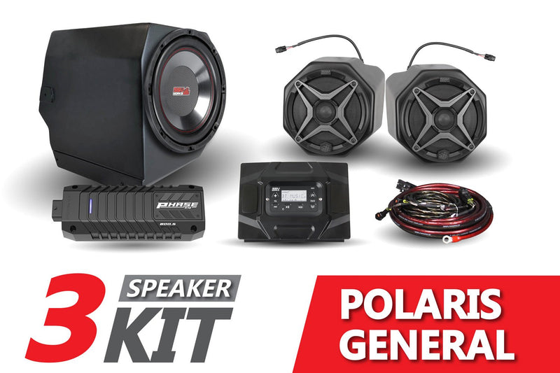 Load image into Gallery viewer, 2016-2022 Polaris General Complete SSV Works 3-Speaker Plug-&-Play System