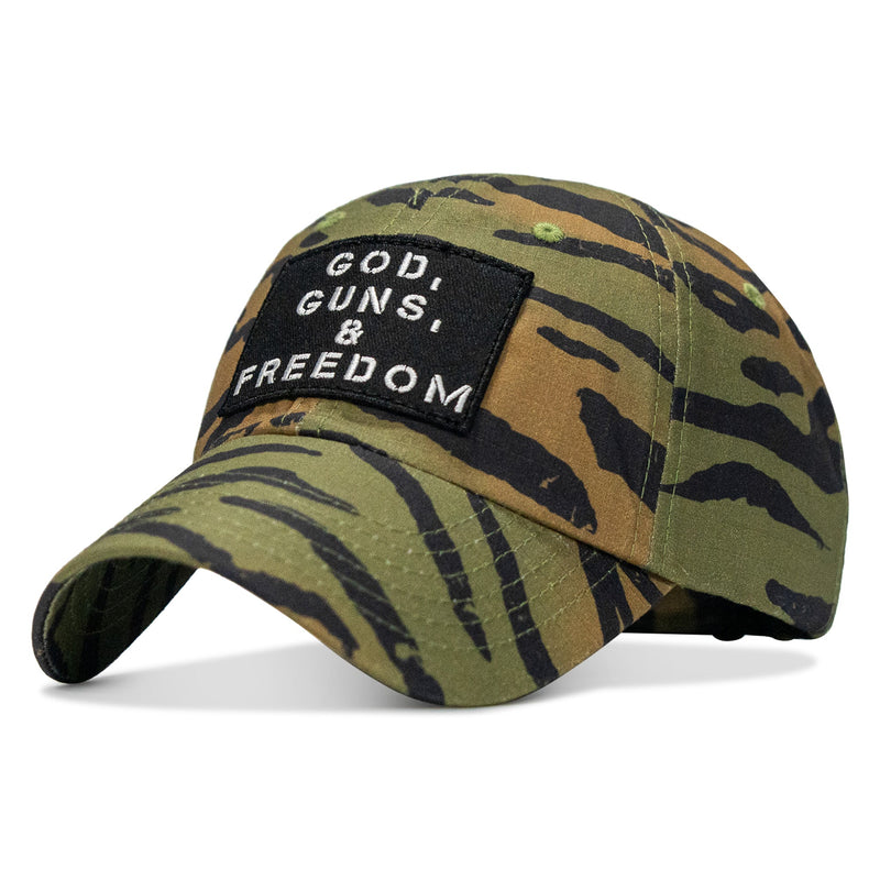 Load image into Gallery viewer, Ripstop God, Guns and Freedom Lifestyle Patch Low Profile Hat