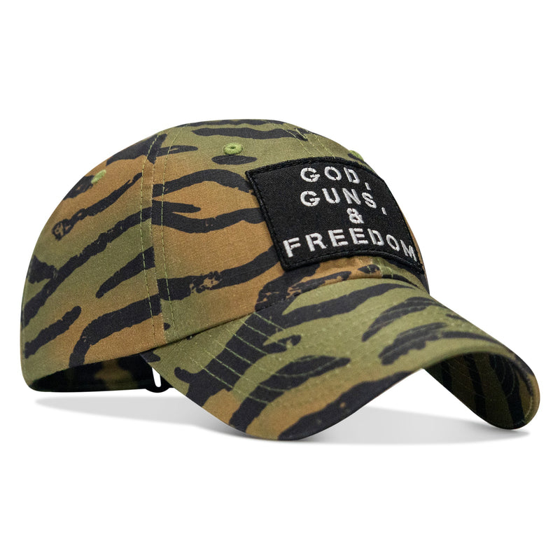Load image into Gallery viewer, Ripstop God, Guns and Freedom Lifestyle Patch Low Profile Hat