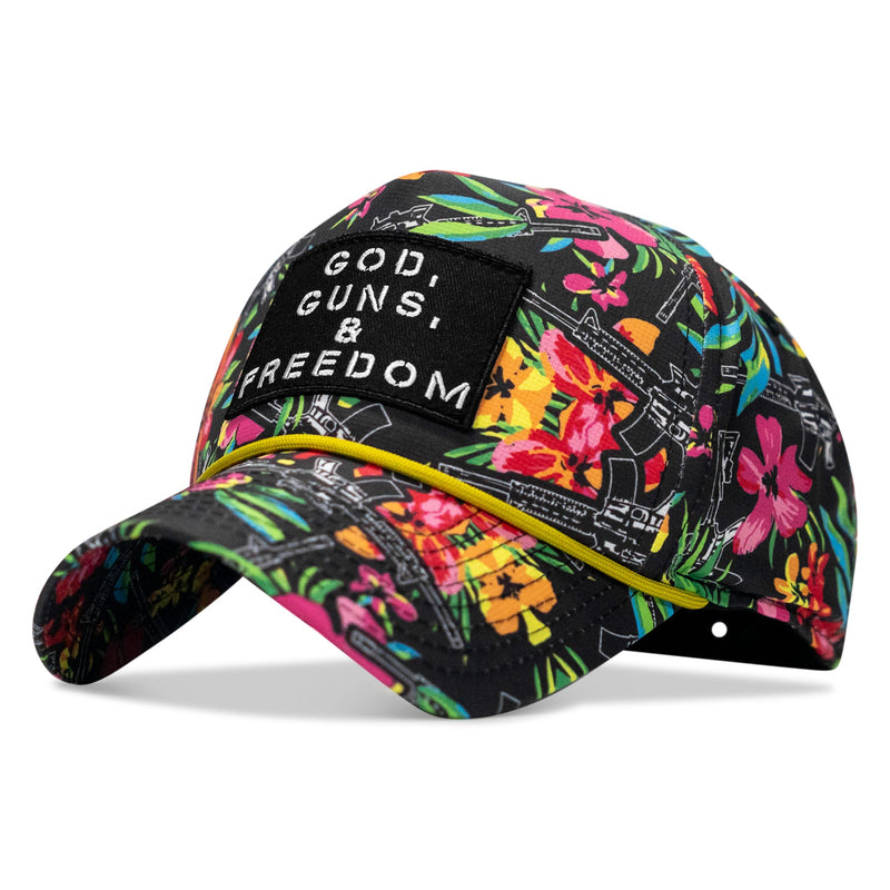Load image into Gallery viewer, God, Guns, And Freedom Patch Weekender Snapback Hat