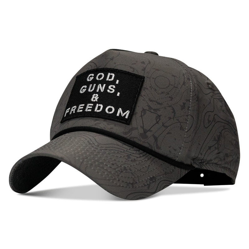 Load image into Gallery viewer, God, Guns, And Freedom Patch Weekender Snapback Hat