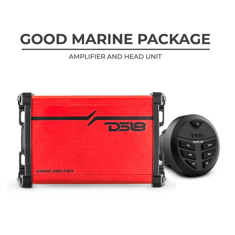 Load image into Gallery viewer, Good Marine Audio Package - Head Unit & 4 Channel Amplifier