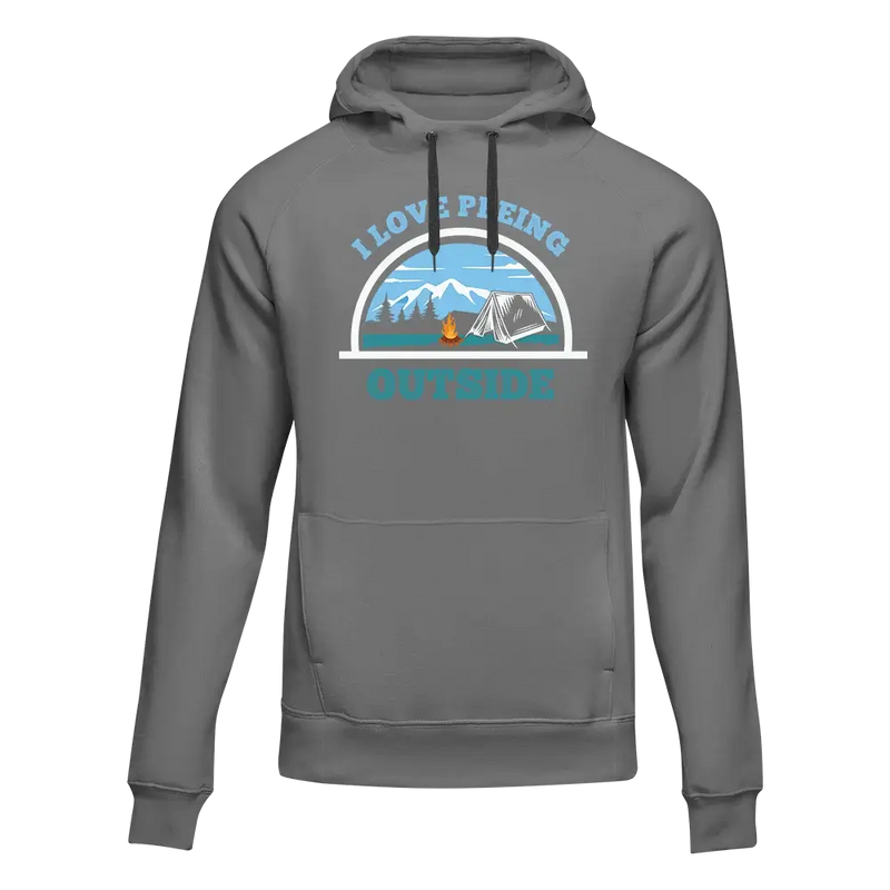Load image into Gallery viewer, I Love Peeing Outside Men Adult Fleece Hoodie